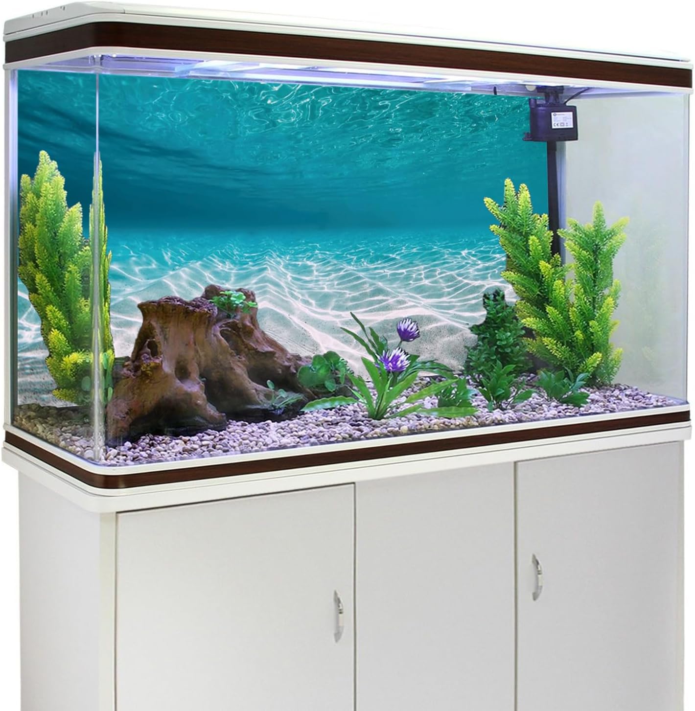 AWERT 48x24 inches Undersea Aquarium Background Pool Ocean Floor Aquarium Background Underwater Fish Tank Background