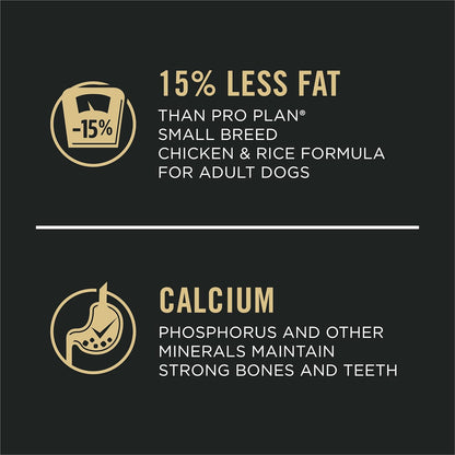 Purina Pro Plan Small Breed Weight Management Dry Dog Food, Shredded Blend Chicken and Rice Formula - 6 lb. Bag