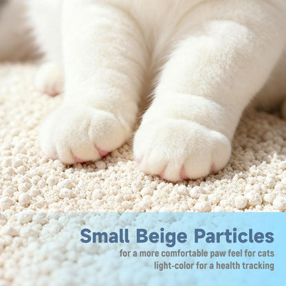 G&S Tapioca Cat Litter, Cassava Cat Litter, Automatic Litter Box Friendly,Non Sticking, Rapid Clumping, Water Absorbent, Dust-Free,(4.5lb×2bags)