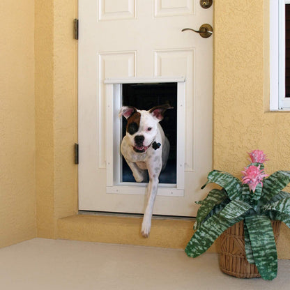 Plexidor Large Wall Mount PDE Electronic Pet Door - Energy Efficient - White