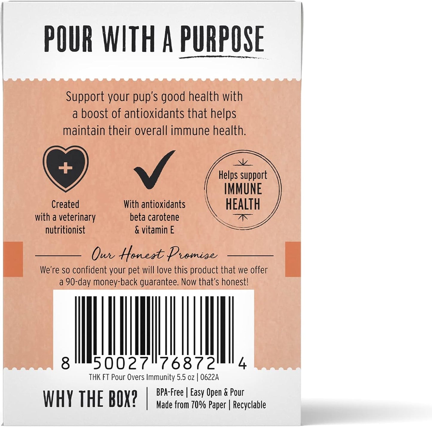 The Honest Kitchen Functional Pour Overs: Immune Support - Beef Stew Dog Food Topper, 5.5 oz x12