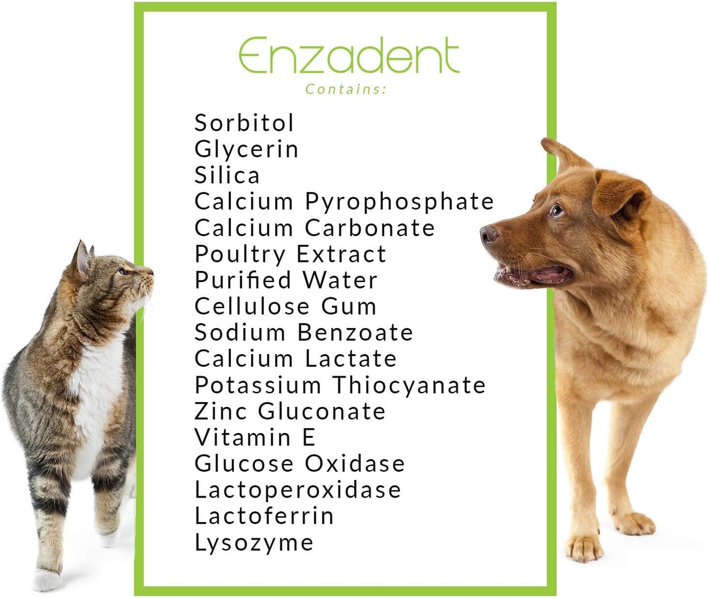 Vetoquinol Enzadent Enzymatic Toothpaste Kit + Fingerbrush & Dual-End Toothbrush for Cats & Dogs – 3.2 oz, Poultry Flavor – Oral Dental Care Kit: Removes Plaque, Polishes Teeth & Freshens Breath