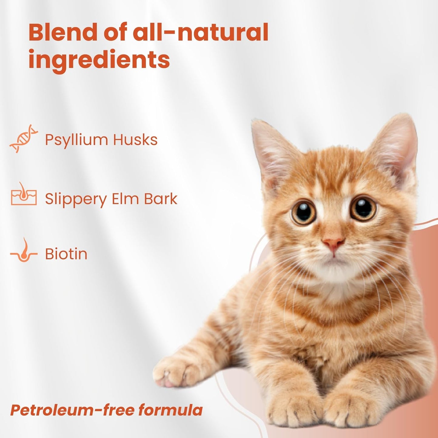 Bio PetActive CatiMalt Plus Hairball Remedy for Cats | All Natural Treats for Relief and Reduce Hair Ball | Kitty & Kitten Furball Control Creamy Gel | Soft Paste – 3.38 oz