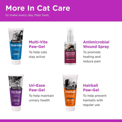 Nutri-Vet Cat Eye Rinse, Sterile Solution Gently Cleanses Eyes and Surrounding Tissue, Removes Debris Pollen and Mucus, Relieves Irritation, Helps Reduce Tear Stains, Sensitive Ophthalmic Flush, 4oz