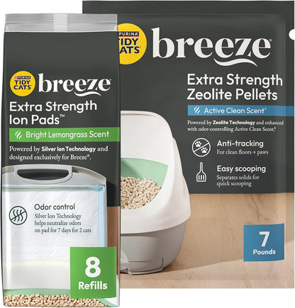 Purina Tidy Cats Breeze Cat Litter Extra Strength Refill Bundle