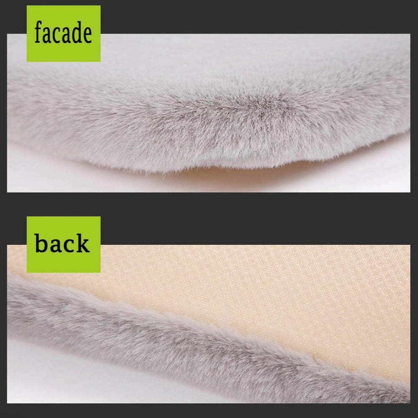 YOFANG Dog Bed for Car Back Seat, Non-Slip and Soft Furry Travel Pet Mat, Washable Blanket Fit for Car Backseat Protector,Pet Bed for Backseat Extenders and Hammock Seat Covers (53"x17.7")