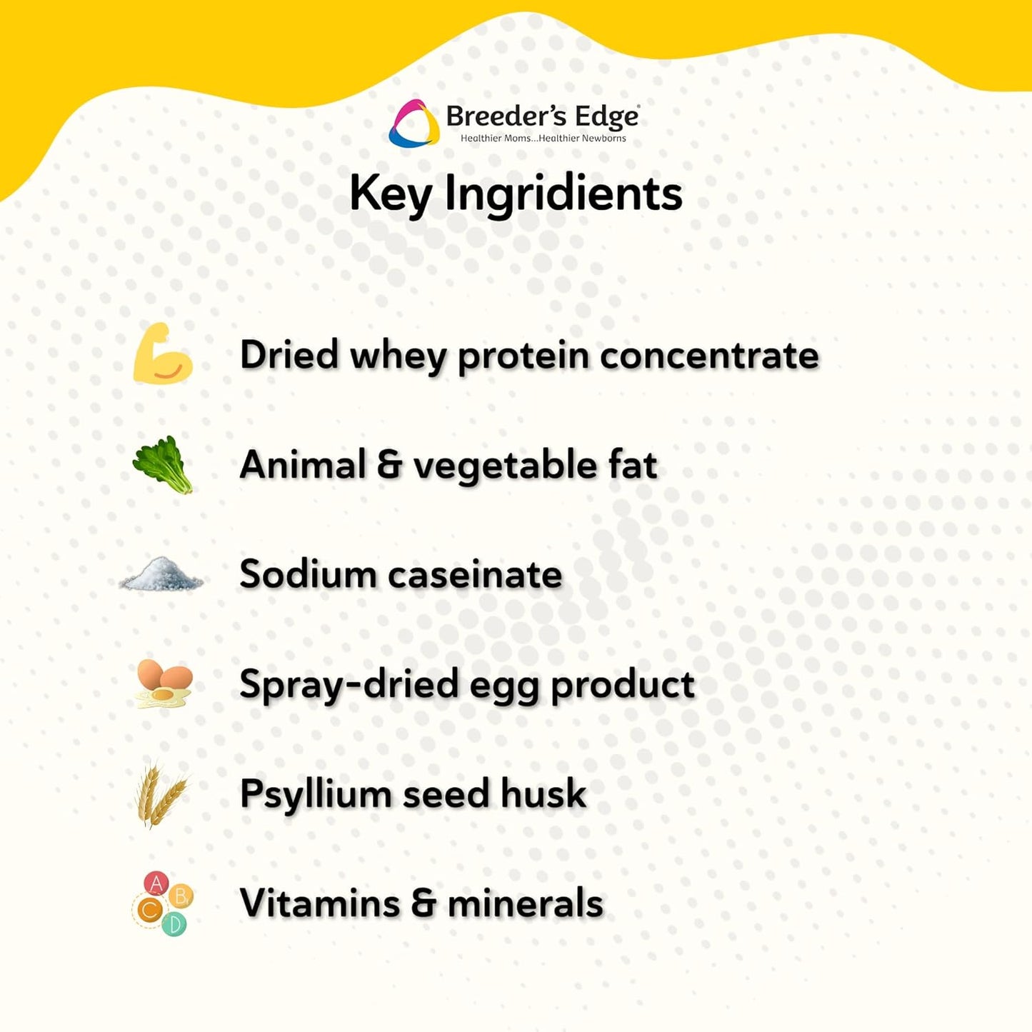 Breeder's Edge Foster Care Canine Milk Replacer Powder, Complete Nutritional Supplement for Puppies & Dogs, Supports Healthy GI & Immune System, Easy to Mix Formula, 12 oz