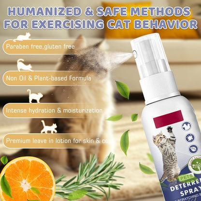 Tetra No Scratch Spray for Cats, Natural Anti Scratch Cat Spray, EffectiAve Cat Bitter Spray for Chewing & Scratching Keep Off Cat Indoor or Outdoor, Protect Furniture, Curtain, Floor & Plant, 50 Ml