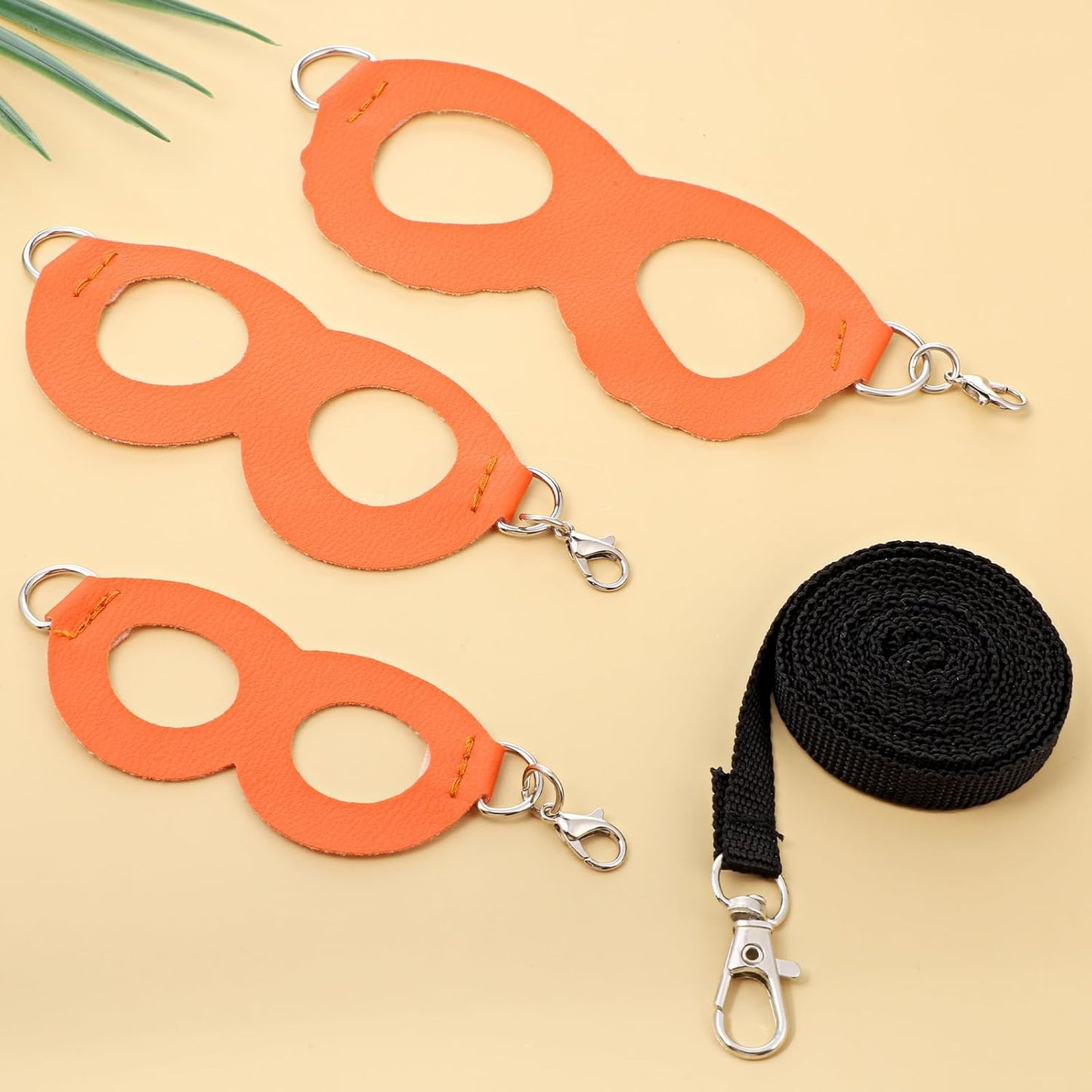 Adjustable Bearded Dragon Harness and Leash Set 3 Size Soft Leather Reptile Vest with Traction Rope for Lizards Squirrels Small Animals Outdoor Walking (S, M, L)