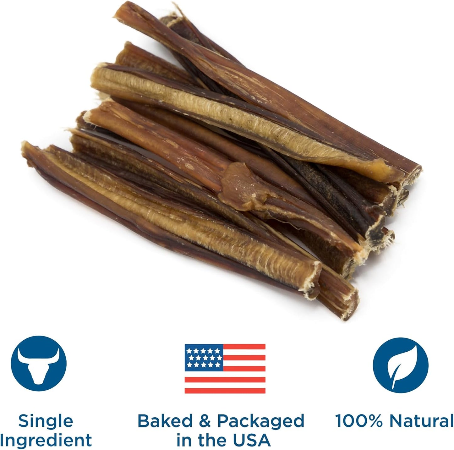 Best Bully Sticks 6 Inch Thin Bully Sticks - 24 Count (Pack of 1) - Natural, Easily Digestible, 100% Grass-Fed, Grain and Rawhide Free