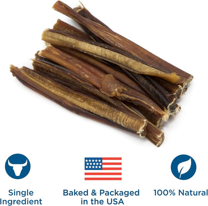 Best Bully Sticks 6 Inch Thin Bully Sticks - 24 Count (Pack of 1) - Natural, Easily Digestible, 100% Grass-Fed, Grain and Rawhide Free