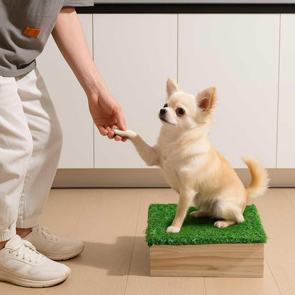 Dog Training Platform 11.81" Non Slip Pivot Box Place Board for Obedience, Hind Limb Awareness Practice Portable Place Board for Indoor Outdoor Use, Puppy to Medium Dogs Agility Training Equipment