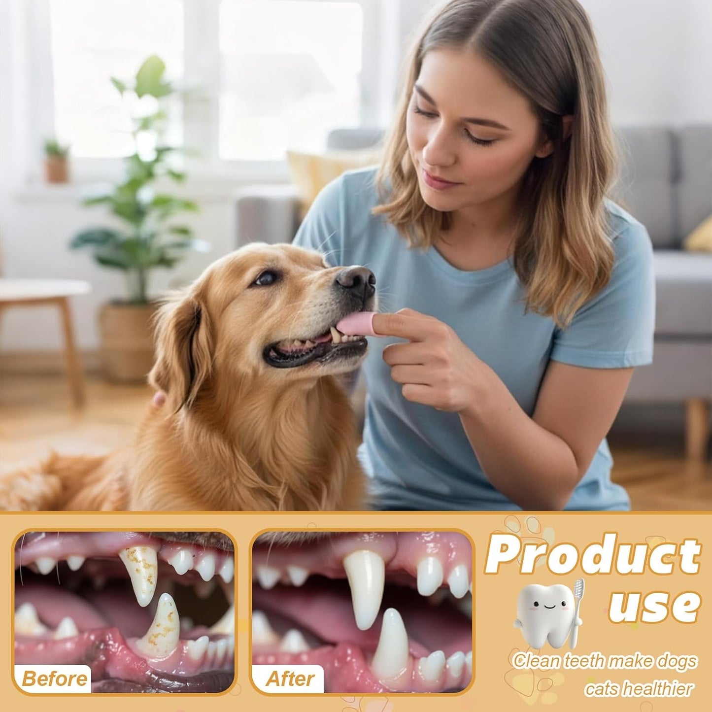 24 Pcs Silicone Finger Toothbrush for Dogs Cats Soft Bristles Pet Tooth Brushing Kit Gentle Dental Care Kits Teeth Cleaning Supplies Bulk for Large and Small Dogs Cats Puppy