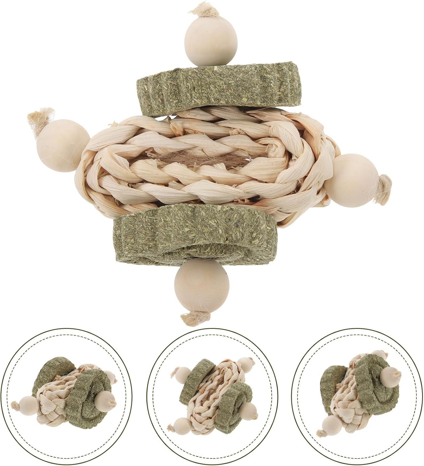 ERINGOGO Hamster and Guinea Pig Wooden Chew Healthy Teeth Grinding Biting Playthings for Small Animals Indoor Pet Supplies