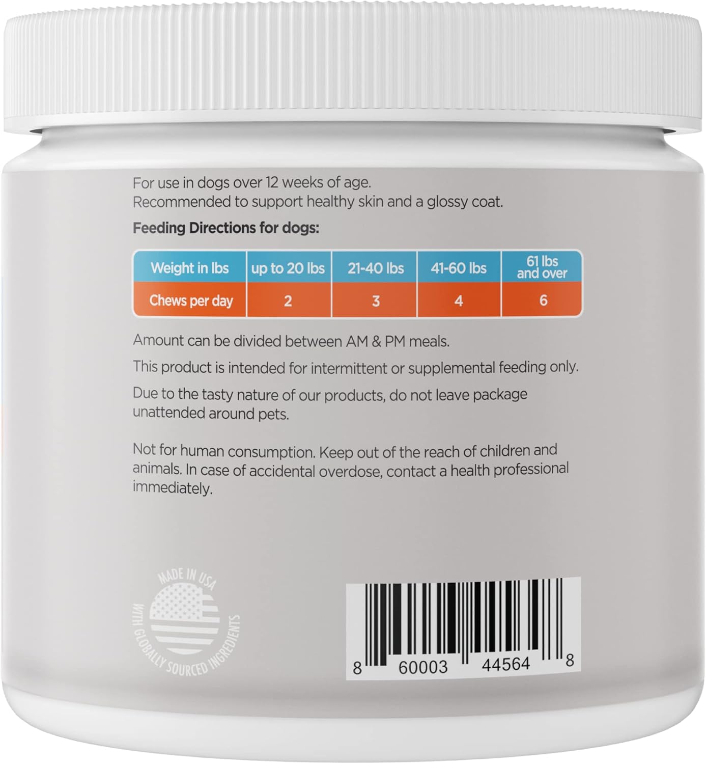 PawMedica Omega 3 for Dogs, Dog Skin and Coat Supplement with Fish Oil Love Helps with Dog Dry Skin, Omega 3 6 9 Vitamin Chews for Dog Allergies