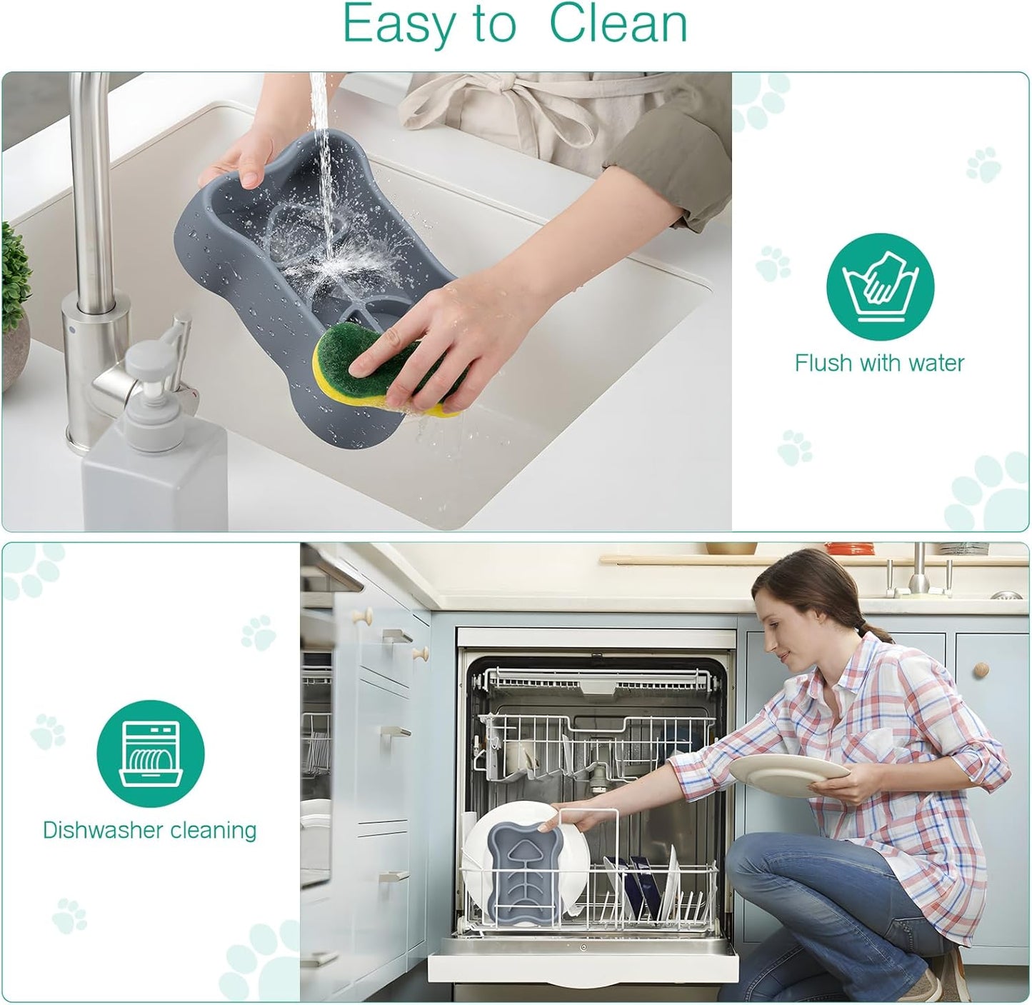 ORIA Slow Feeder Dog Bowls, Silicone Dog Slow Feeder, Anti-Choking Puzzle Dog Food Bowls, Interactive Dog Feeding Bowls with Non Slip Base, Machine Washable, for Small Medium Large Breed