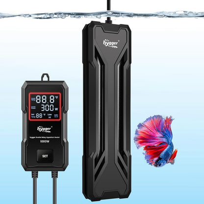 hygger 800W Aquarium Heater, Upgraded Submersible Fish Tank Heater with Dual Protection System & LED Digital Display, with Automatic Power-Off Function, for 80-220 Gal Freshwater and Saltwater Tank