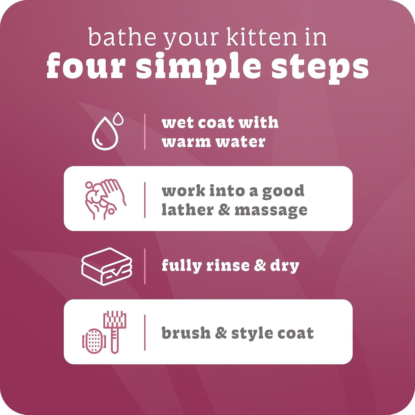 Espree Gentle Fresh Kitten Shampoo & Conditioner, Tearless Formula with Aloe Vera, Sulfate-Free, Paraben-Free, Harsh Chemical and Dye-Free, Safe for Sensitive Skin, 12oz