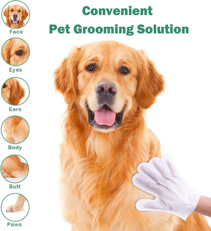 CuteBone Dog Paw Balm and Pet Glove Wipes Kit