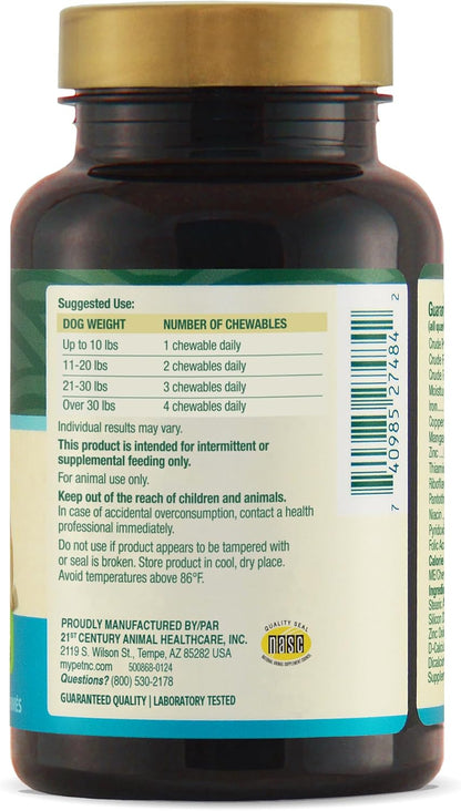 PetNC Natural Care Brewers Yeast Chewables for Dogs, 250 Count