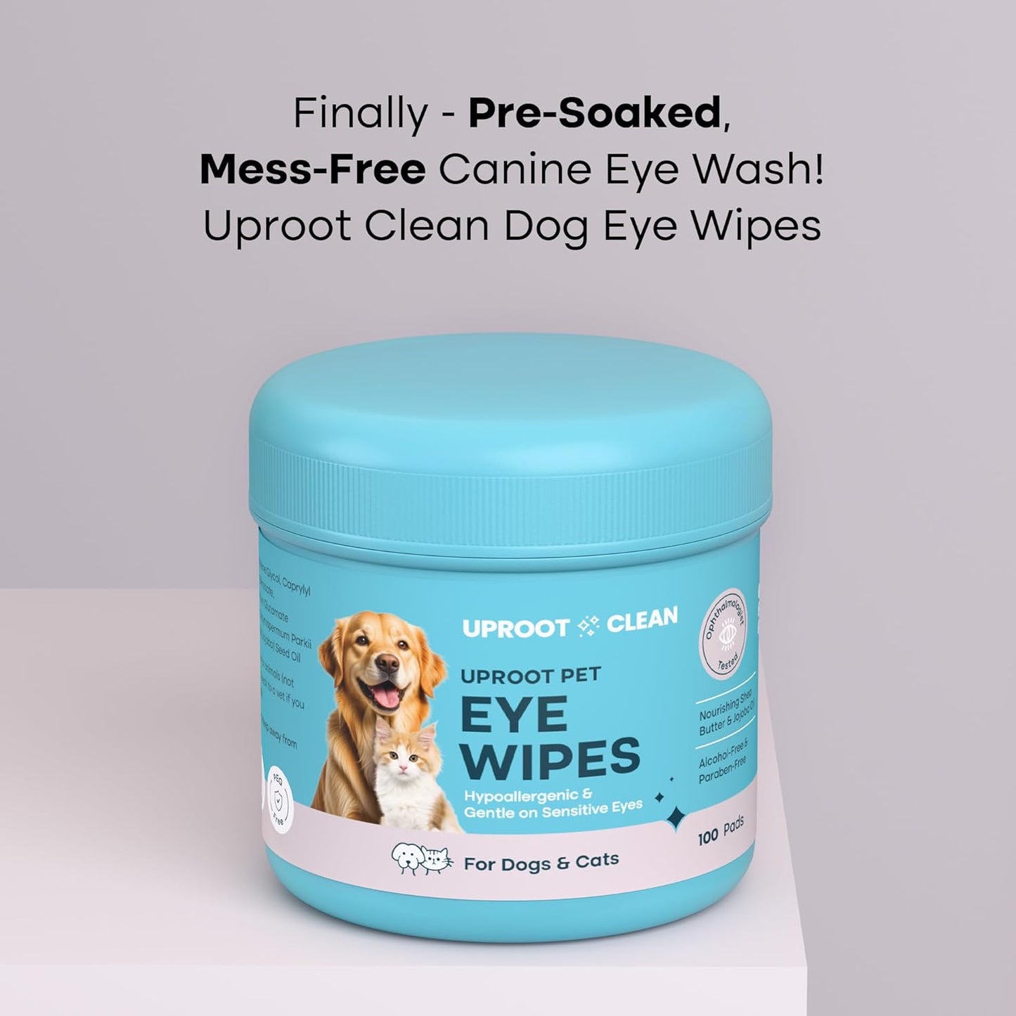 Uproot Clean Easy Pet Hygiene Bundle: Dog Ear Cleaner Finger Wipes, Cat Eye Wipes, Dog Paw Cleaner, & Pre-Soaked QuickClean Gloves Pro - Save Time After Messy Walks and Keep Your Furry Pals Tidy