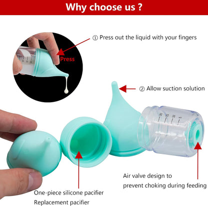 Puppy Bottles for Nursing，Kitten Bottles for Nursing，Pet Feeding Bottle，(Cyan - 20ml)