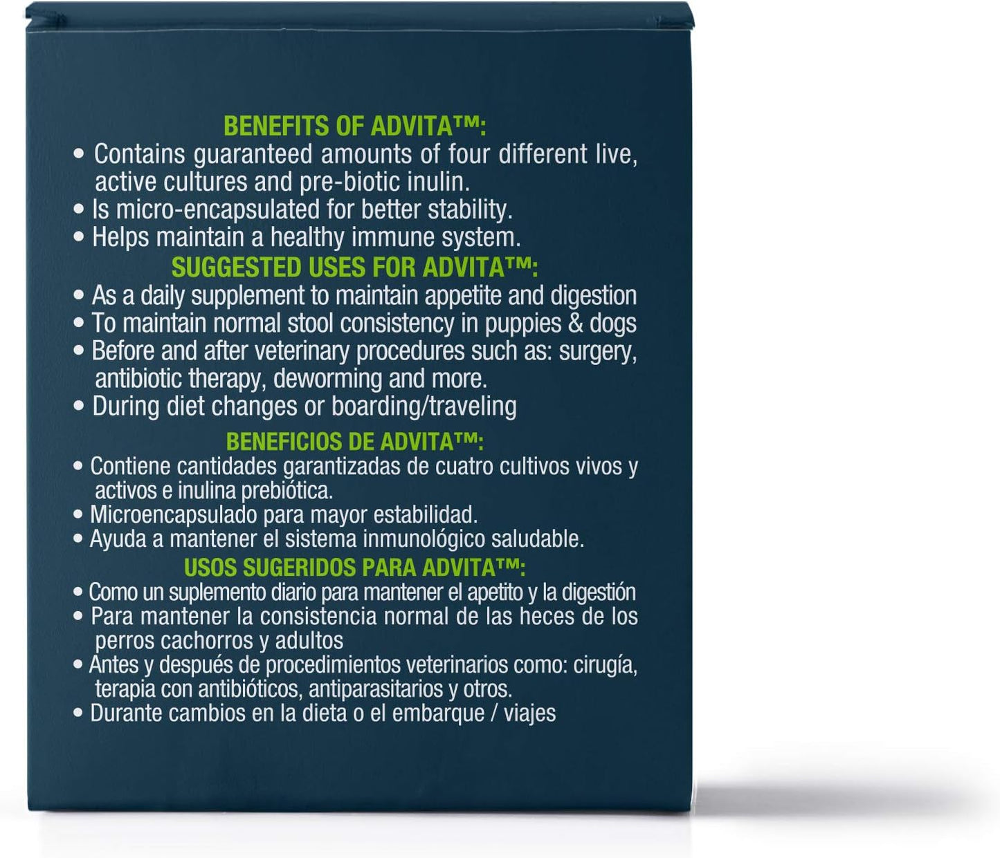 VetOne Advita Probiotic Nutritional Supplement for Dogs - 30, 1 g Packets