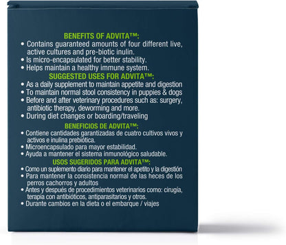 VetOne Advita Probiotic Nutritional Supplement for Dogs - 30, 1 g Packets