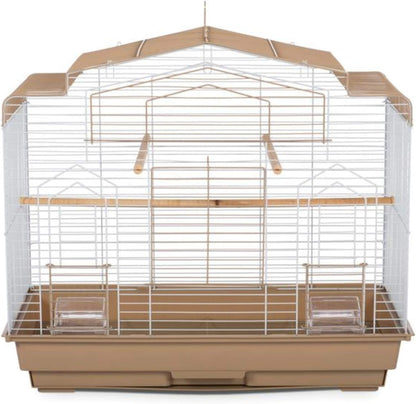 Prevue Pet Products SP50051 Barn Style Bird Cage, Brown/White
