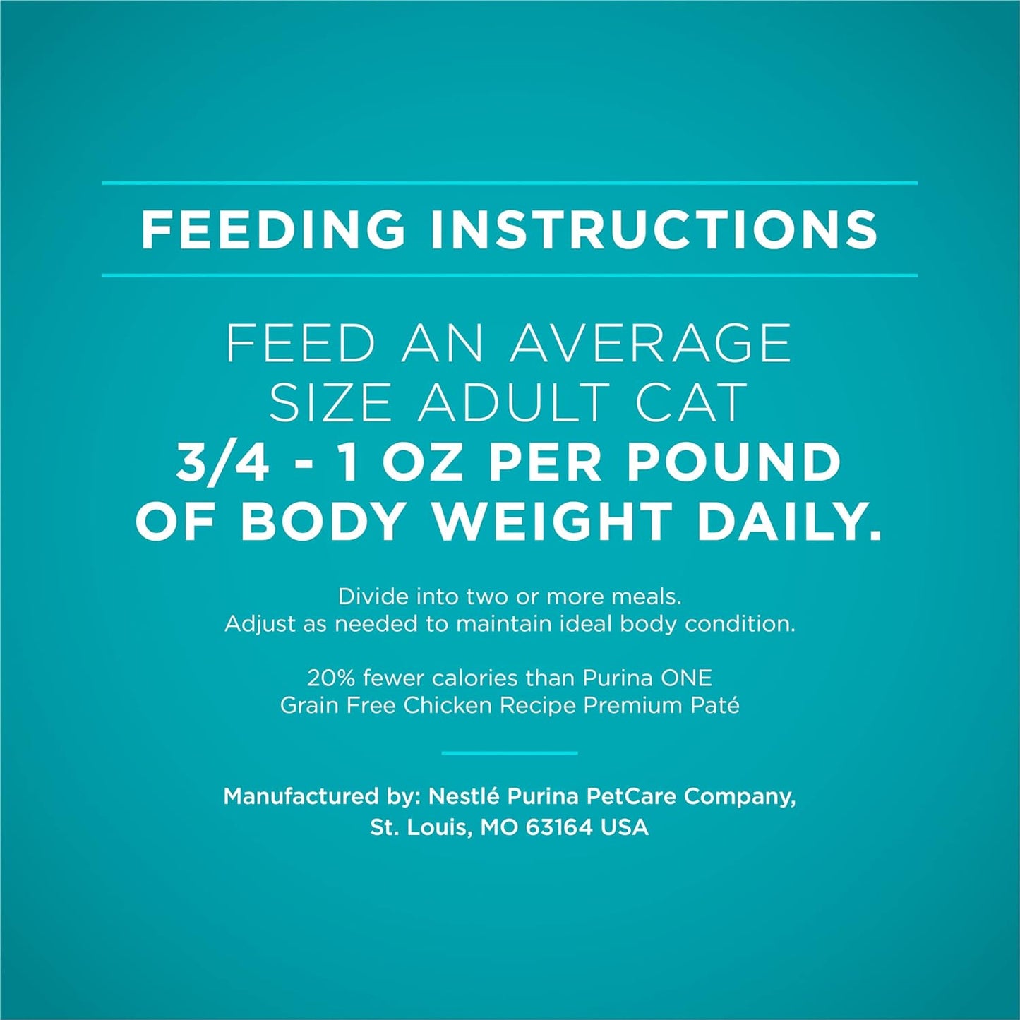 Purina ONE Natural Weight Control Wet Cat Food, Ideal Weight Tender Salmon Recipe - (24) 3 oz. Pull-Top Cans