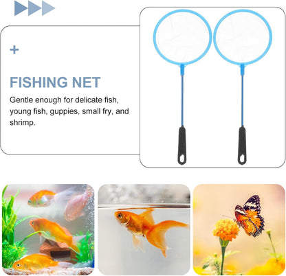 30Pcs Aquarium Fish Net Fine Mesh Fish Landing Net Small Shrimp and Catch for Tank Cleaning and Aquarium Maintenance