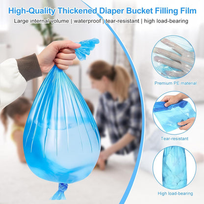 Cat Litter Refill Bags, Diaper Refills With 9 Pack Refill, Toughness Compatible and Excellent Sealing With all Cat Refill Bags and Diaper Refills