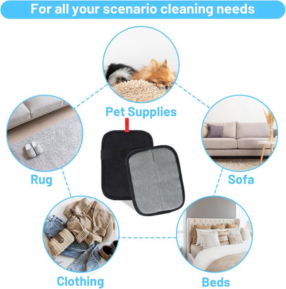 Pet Hair Removal Glove,Upgraded Reusable Grooming Gloves for Cats & Dogs,Magic Brush Pet Hair Remover,Mitt & Pet Grooming Gloves for Couch, Carpet, Furniture Upgraded Electrostatic Hair Removal Glove