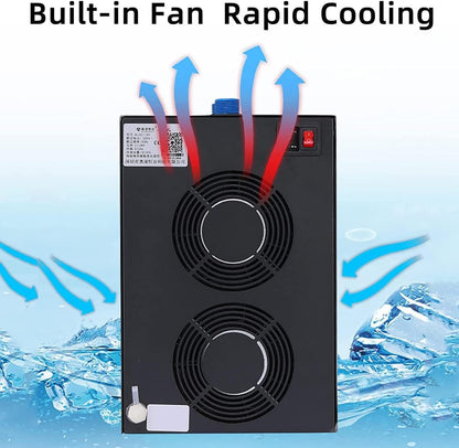 Aquarium Chiller 160L/300L/500L Fish Tank Jellyfish Aquarium Hydroponic Cooler Aquarium Water Chiller Fish Tank Cooling Machine (500L)