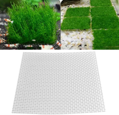 Heyous 6PCS Aquatic Plant Stainless Steel Wire Mesh Pad 10x10cm Aquarium Planting Net for Pump Chambers and Filter Inlets