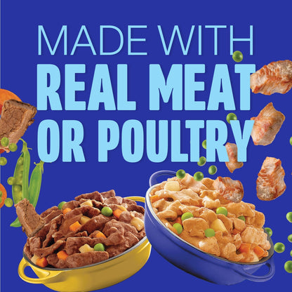 Cesar Wholesome Bowls Adult Wet Dog Food, Chicken, Carrots, Barley & Green Beans Recipe and Beef, Chicken, Purple Potatoes & Carrots Recipe Variety Pack, 3 oz., 6 Count