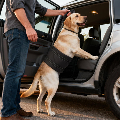 Adjustable Dog Lift Harness for Dog Sling Carrier with Handle Soft Rehab Support Sling for Weak Rear Legs Ideal for Seniors, Injured, and Post ACL Surgery Recovery(M)