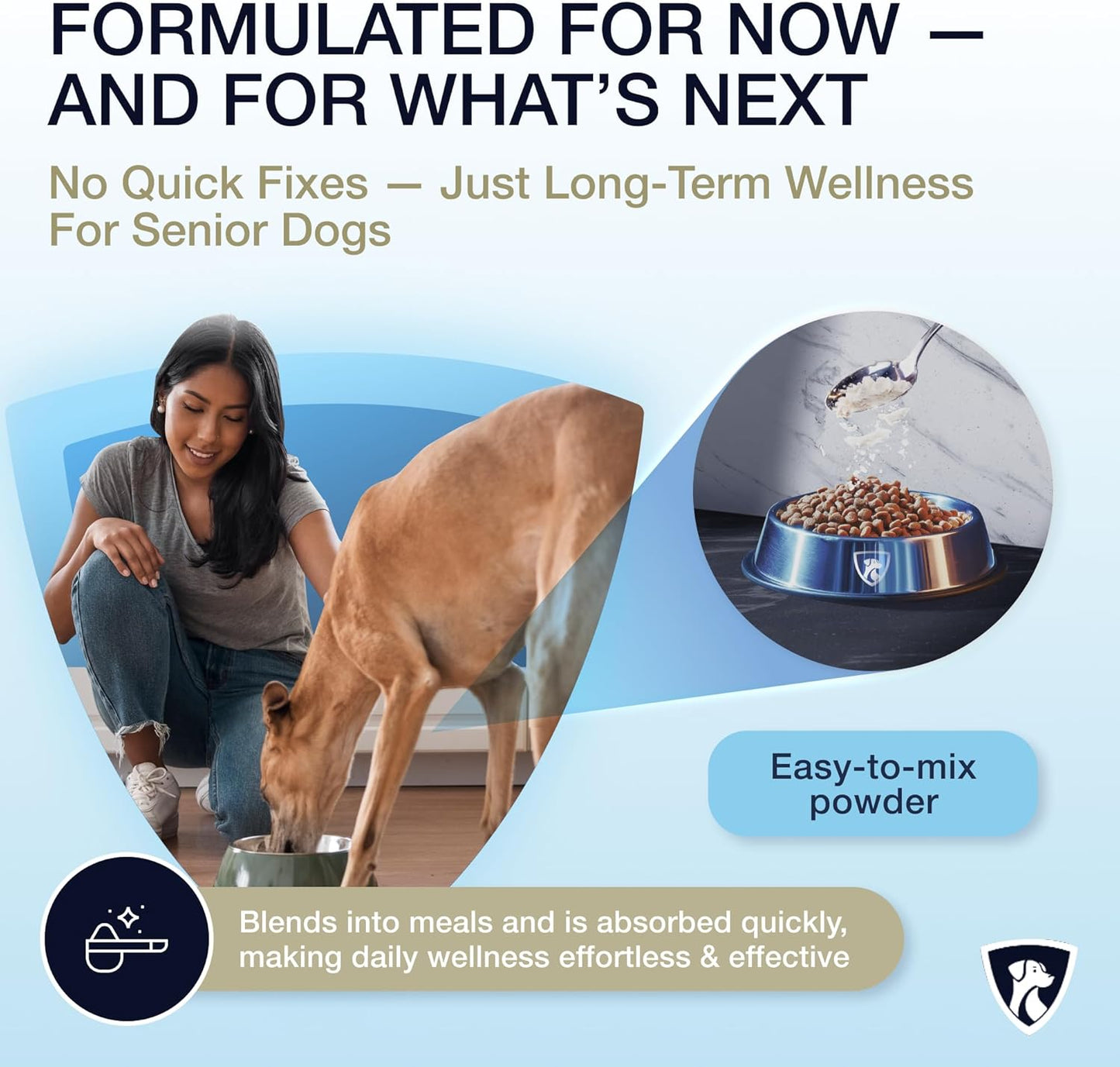 Select Digestive Senior Dog Probiotic Powder 30 Servings | Beef Flavored Dog Probiotics for Digestive Health, Supports Gut Health, Scratching, Itchy & Dry Skin, Allergies 2.1 Oz | 7 Bn CFU