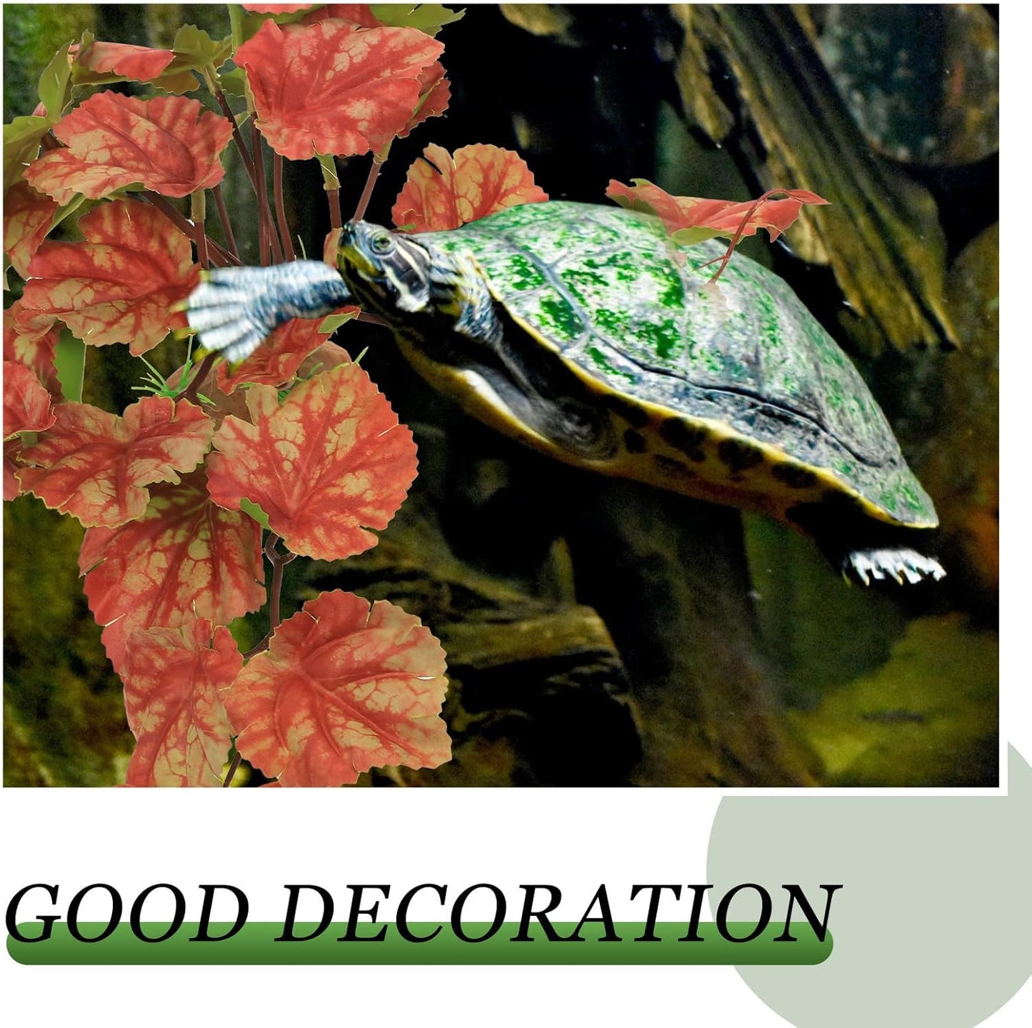 Reptile Tank Plants Decor Artificial Climbing Vines Simulation Plant Ornament for Terrarium Habitat Greenery for Lizards and Amphibians