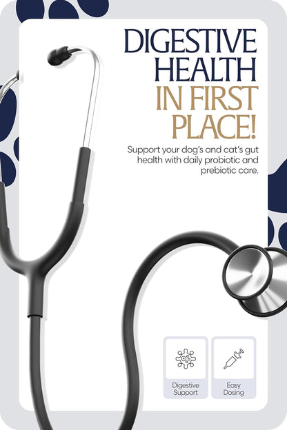 Equinavia GutEase Digestive Support Paste for Dogs & Cats – with Probiotics, Prebiotics, Glutamine, and Pectin – Easy Oral Supplement in 15ml or 30ml Syringe - 1 oz (30 ml) - 1 oz