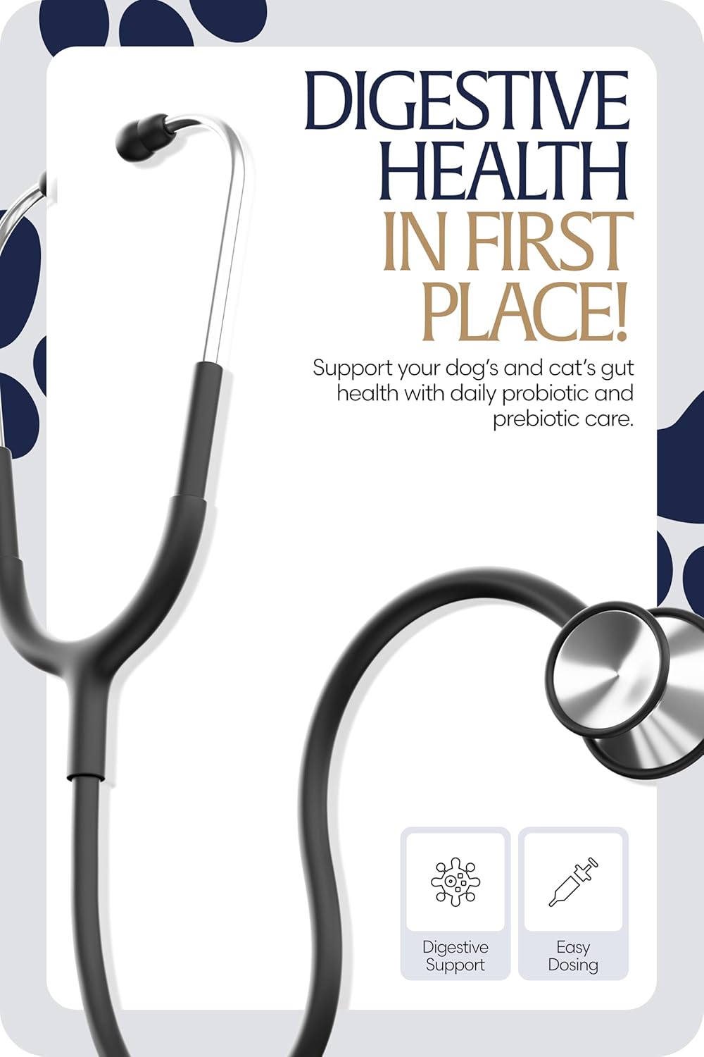 Equinavia GutEase Digestive Support Paste for Dogs & Cats – with Probiotics, Prebiotics, Glutamine, and Pectin – Easy Oral Supplement in 15ml or 30ml Syringe - 1 oz (30 ml) - 1 oz