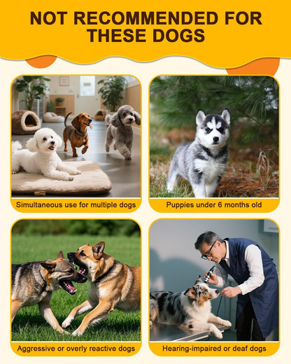 Anti Barking Device for Dogs, Rechargeable Ultrasonic Bark Box with 3 Adjustable Modes, Safe 35FT Dog Bark Deterrent Device & Dog Barking Silencer for Indoor and Outdoor Use (Gray)