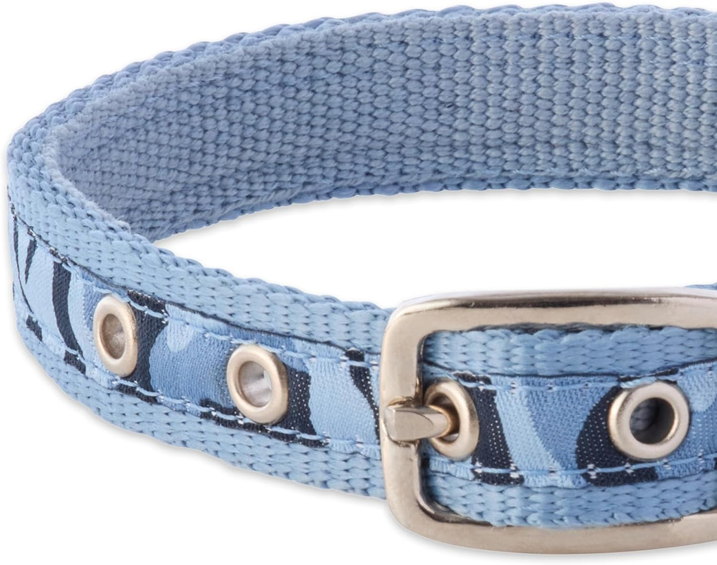 Remy II - The Recycled Ribbon Collar, Adjustable Pet Dog Collars for Small, Medium, Large Dogs and Puppy, Navy Camo, X-Large