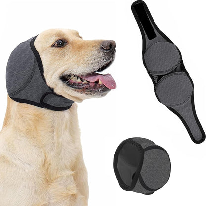 2026 New Dog Ear Muffs (Thickened) for Noise & Bath - Waterproof Protection with Elastic Calming Hoodie, Grooming & Anxiety Relief, Suitable for Various Occasions - Outdoor and Home (L)