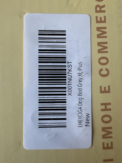 EHEYCIGA Orthopedic XL Dog Beds for Extra Large Dogs with Removable Washable Cover for Crate, Grey, 41x27