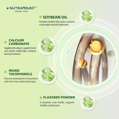 Horse Weight Gain Supplement – Omega-3 Flaxseed Formula, Natural High-Calorie Support for Healthy Weight & Shiny Coat, Easy-to-Digest High-Fat Horse Supplement – 840g