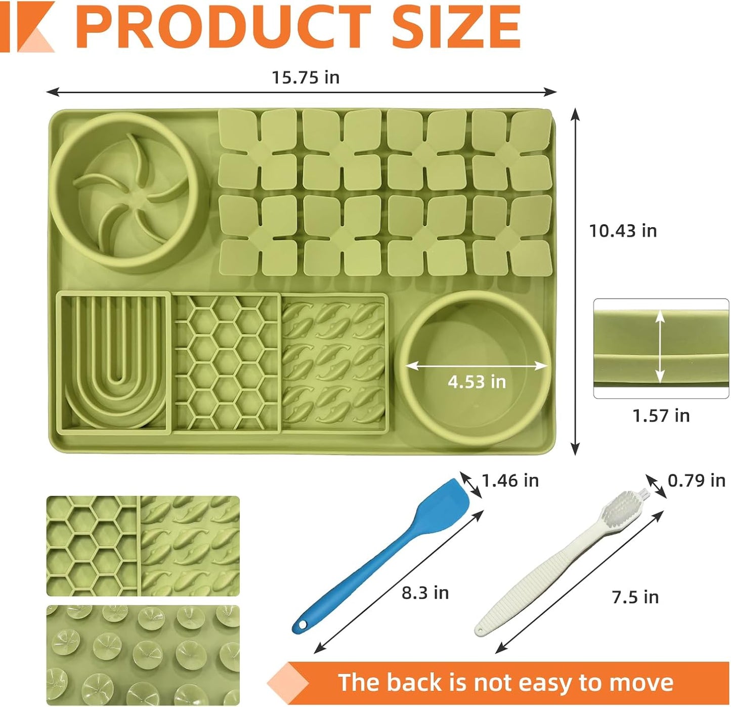 SmartTail Lick Mat for Dogs and Pet Hair Removal Glove