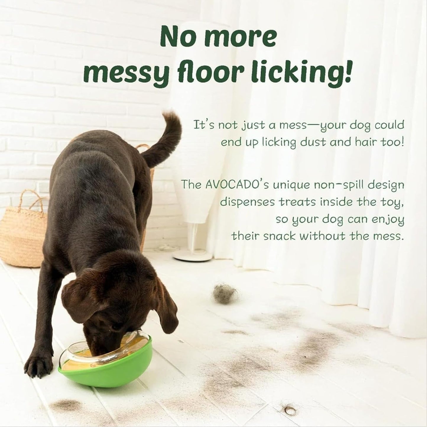 Yosoo Health Gear Avocado Pet Feeder Plastic Slow Feeder Dog Bowl, Leakage Design, Attractive Avocado Shape, Prevents Food Spillage, Practical and User Friendly, for Cats and Dogs