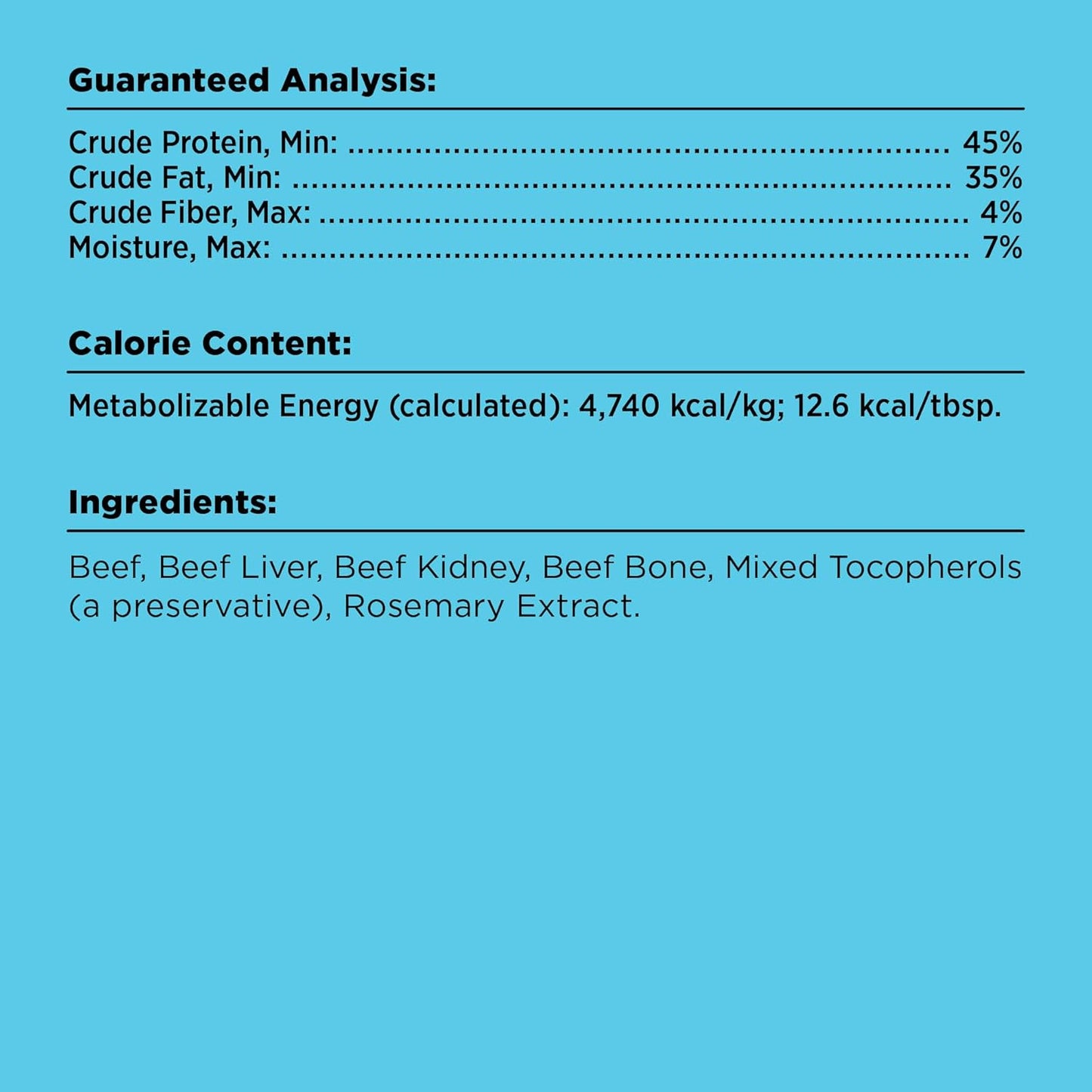 BIXBI Liberty Freeze Dried Dog Food Topper + Dog Treat, Beef Recipe, 4.5 oz - 98% Meat and Organs, No Fillers - Pantry-Friendly Raw Treat or Food Topper - USA Made in Small Batches