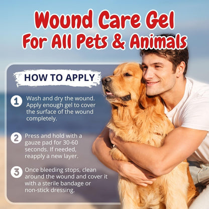 Dog Wound Care Gel – Styptic Powder Alternative for Dogs & Cats | Quick Stop Bleeding for Cuts, Nails & Scrapes | Liquid Bandage First Aid for Pets and Animals | Seal It® 15ml | Made in USA